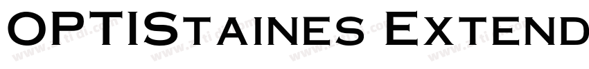 OPTIStaines Extended字体转换
